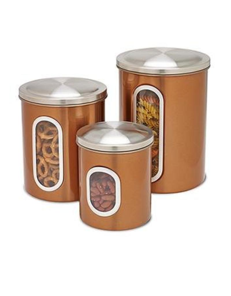 Copper Kitchen Canisters Gourmet More Schoolhouse Earth Sister Honey Can Do Copper Kitchen Canisters