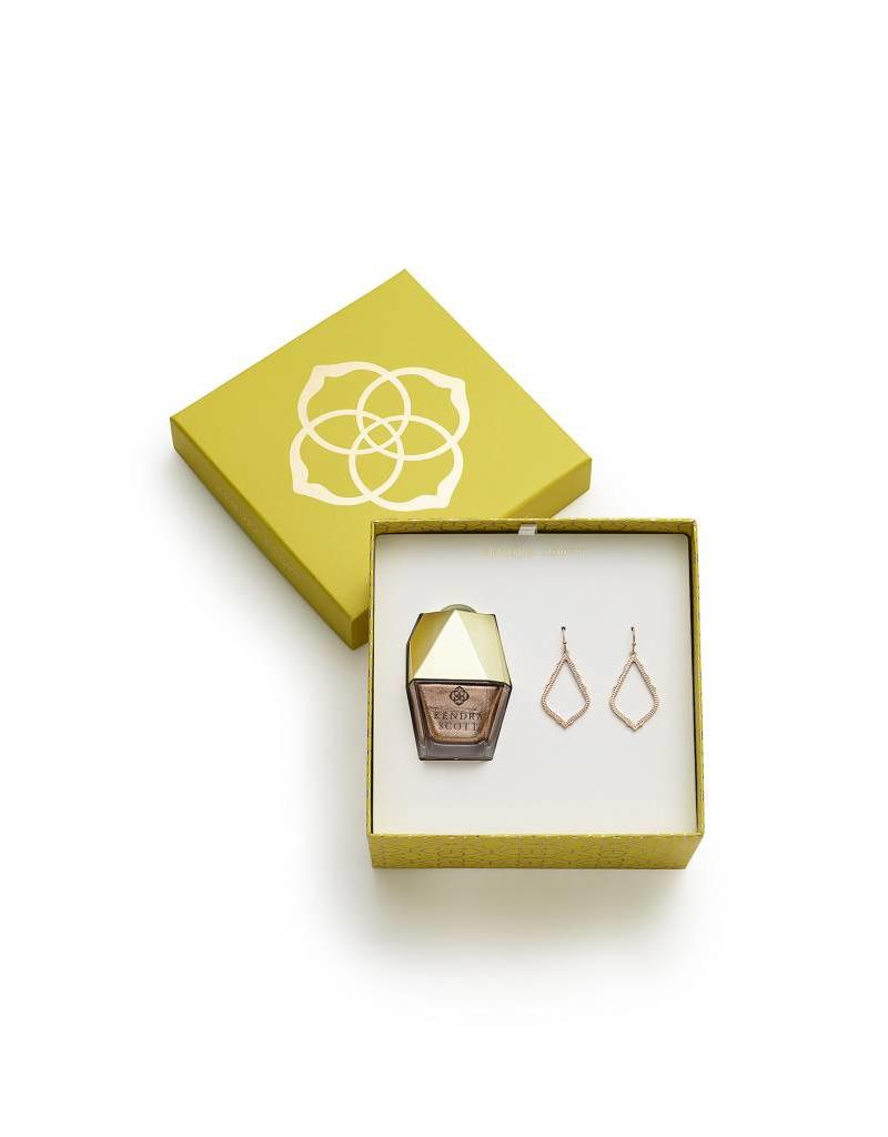 Kendra Scott Sophia Gift Set in Rose Gold Rhinestone Angel
