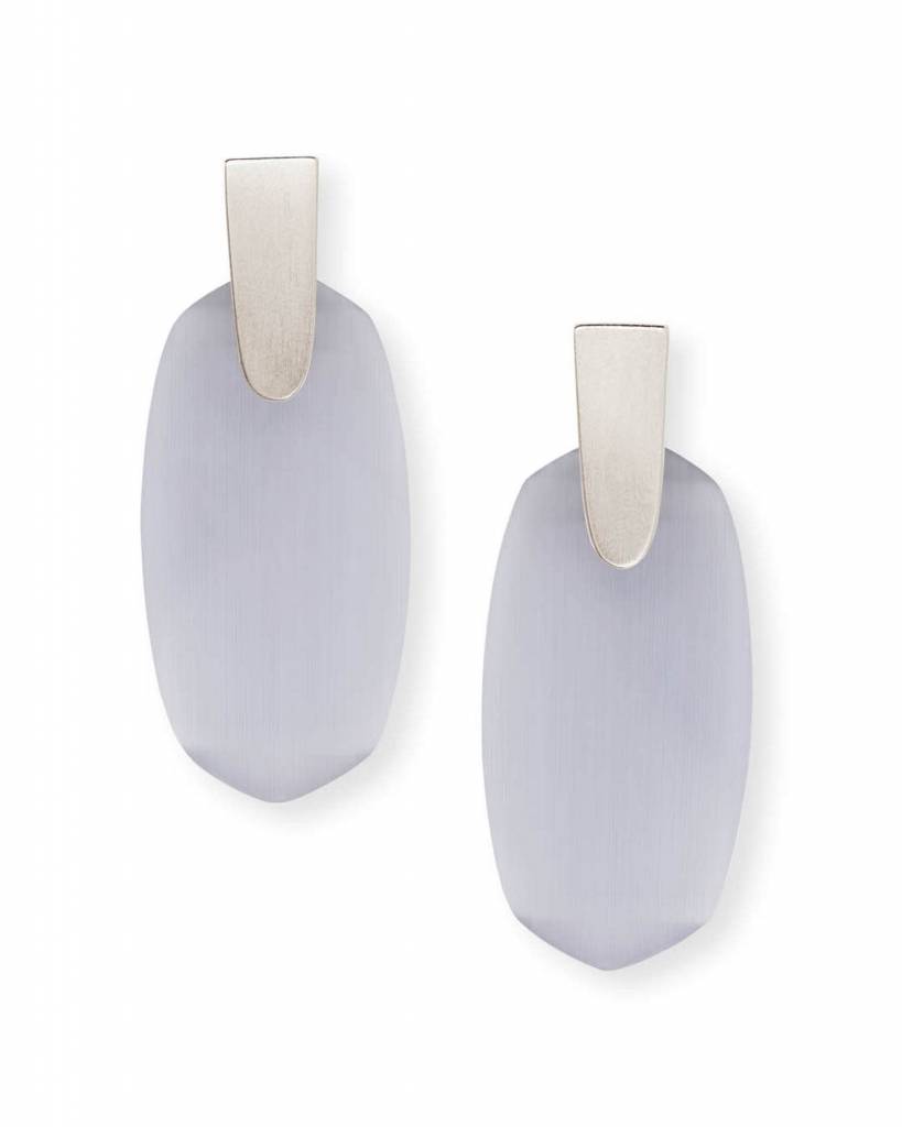 Kendra Scott Slate Cat Eye Silver Kendra Scott Slate Cat Eye Silver