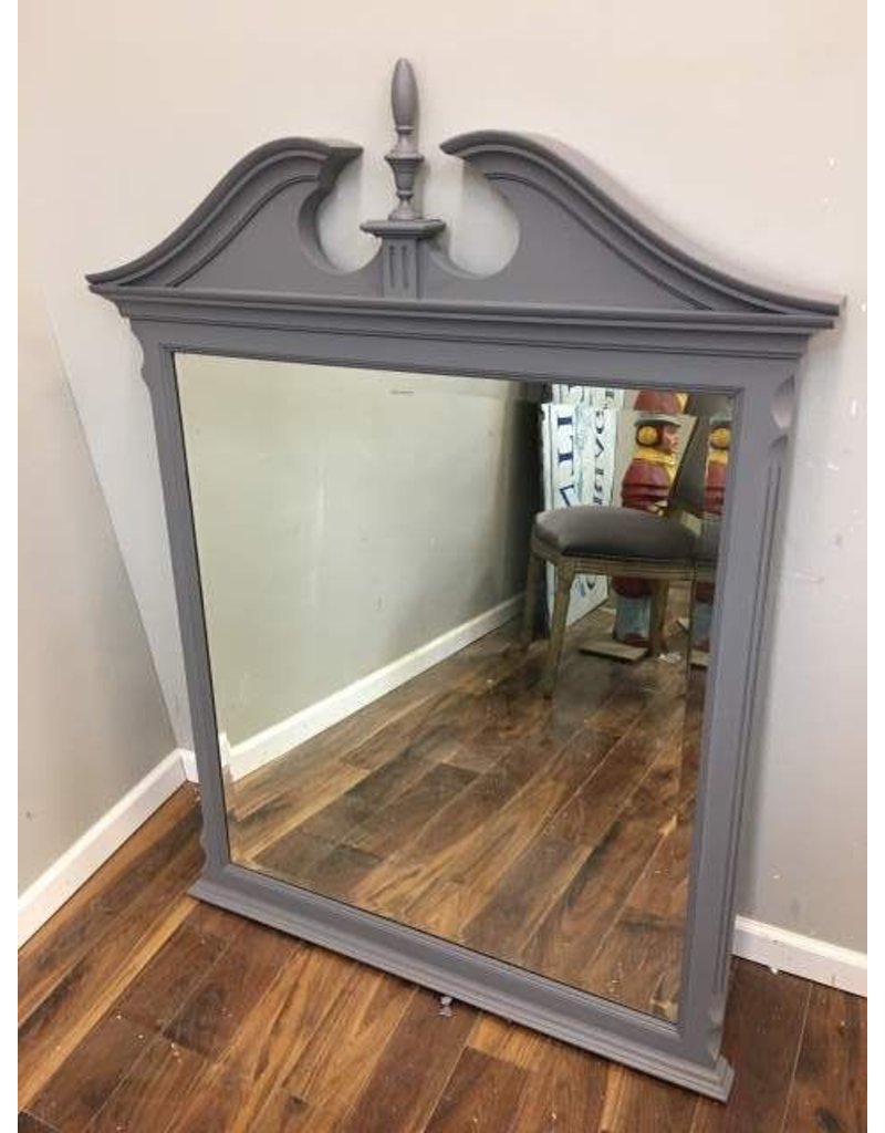 Large Gray Painted Federal Style Mirror Heirloom Home Large Gray Painted Federal Style Mirror