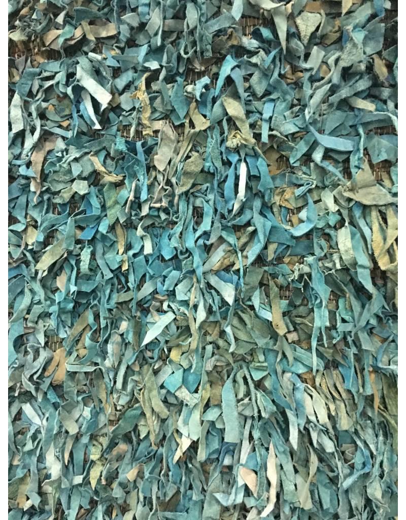 Leather Shag Area Rugs leather shag teal area rug - heirloom home Leather Shag Area Rugs leather shag teal area rug - heirloom home