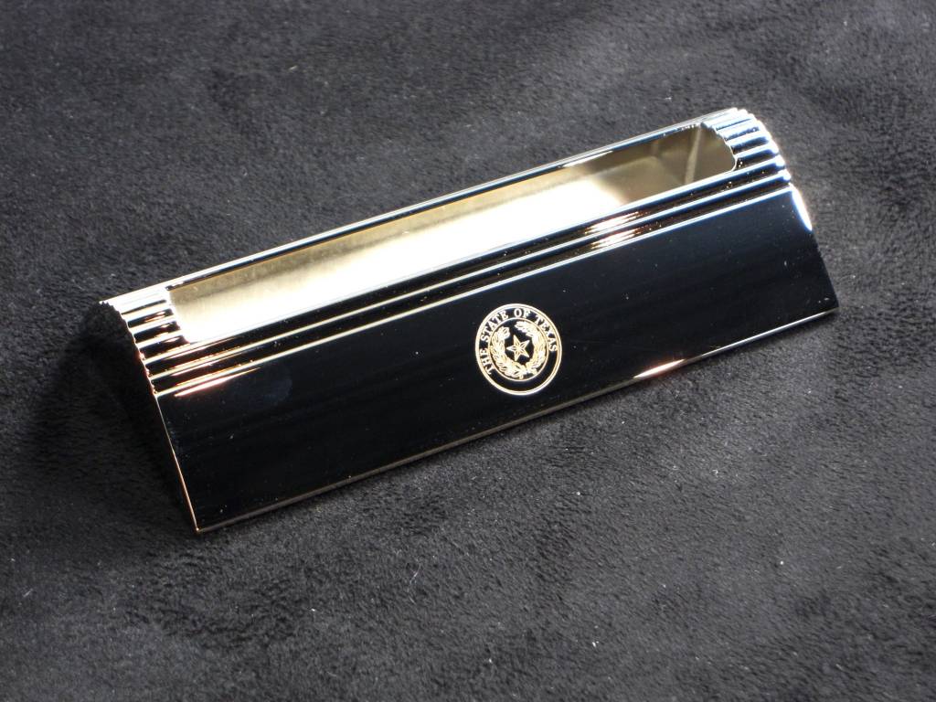 Business Card Holder Desk Silver Texas State Seal Lone Star Business Card Holder Desk Silver Texas State Seal