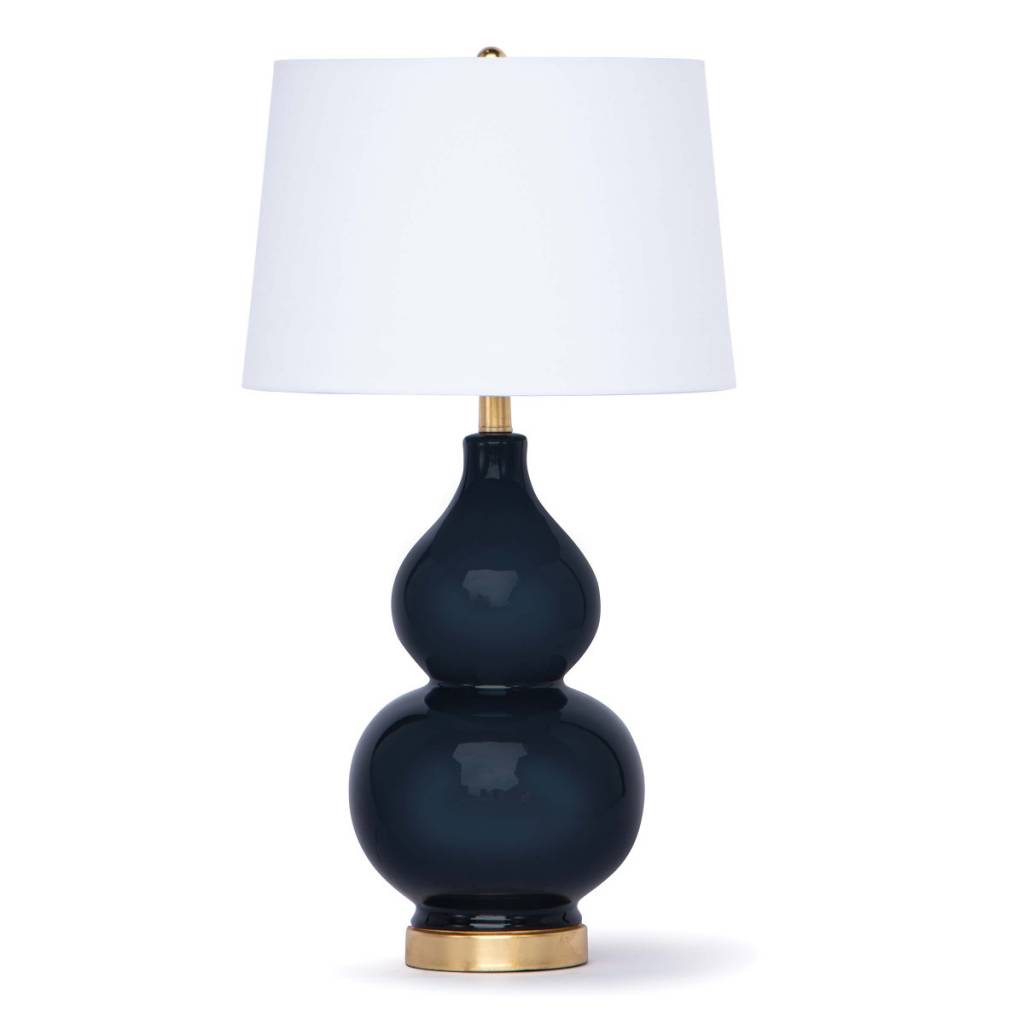 Excentricities Madison Ceramic Table Lamp Navy Madison Ceramic Table Lamp Navy