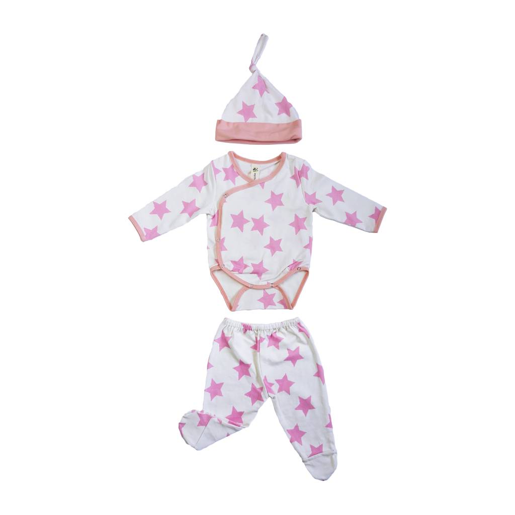 Bamboo 3pc newborn set Earth Baby Outfitters Inc