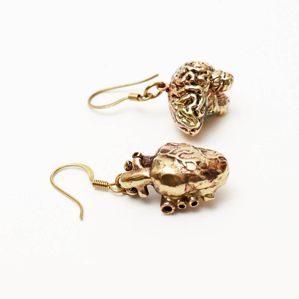 Anatomical Heart Brain Earrings Migration Boutique Br Anatomical Heart Brain Earrings