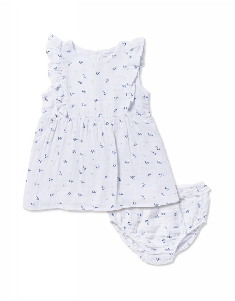 Angel Dear Angel Dear Anchor Muslin Dress Bloomer Set Nurture Baby