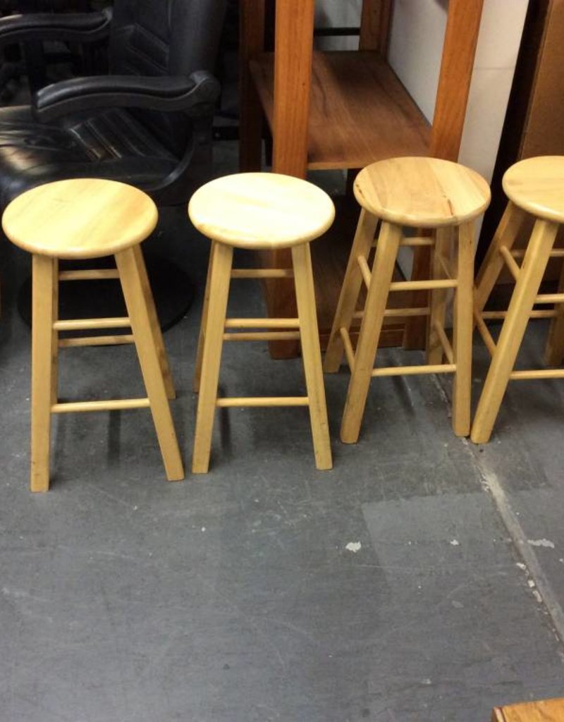 4 Bar Stools Natural Recycled Furniture