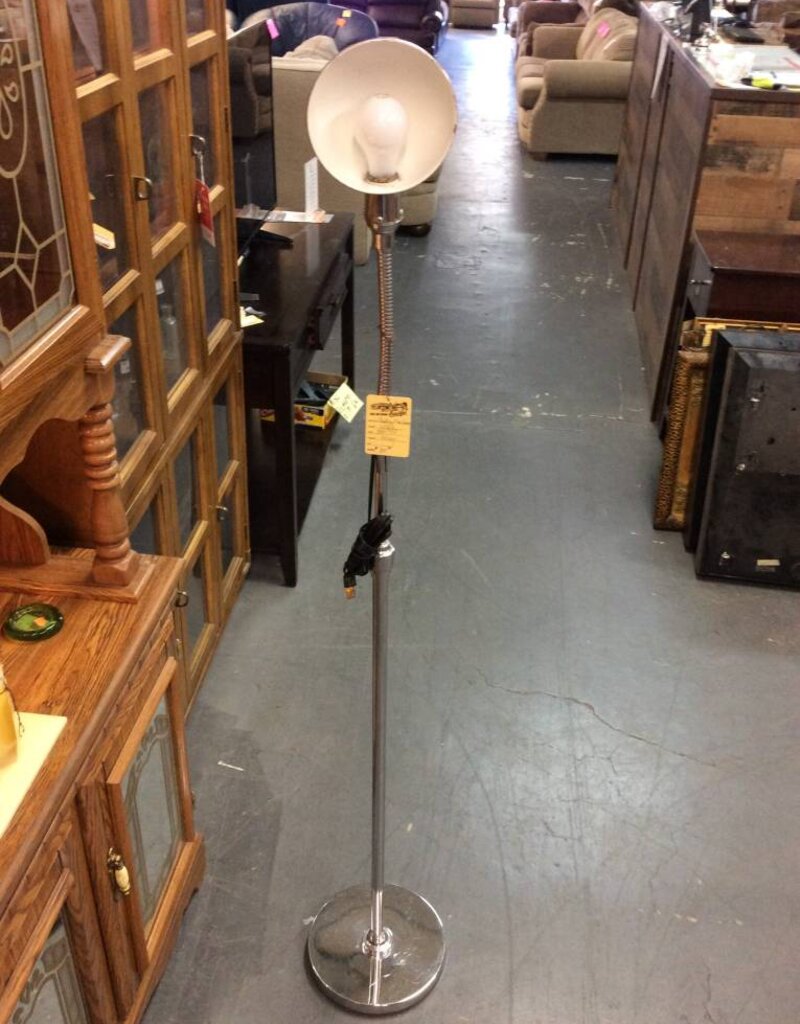Bending Floor Lamp Silver Recycled Furniture Bending Floor Lamp Silver