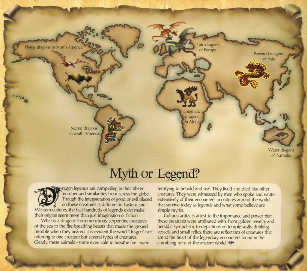 dinosaurs and dragon legends