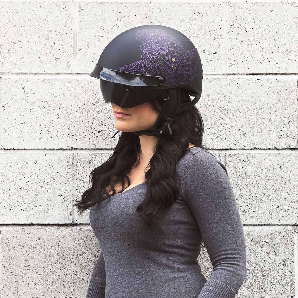 Excited To Share The Women's Paisley 888 Half Helmet - Voss Helmets