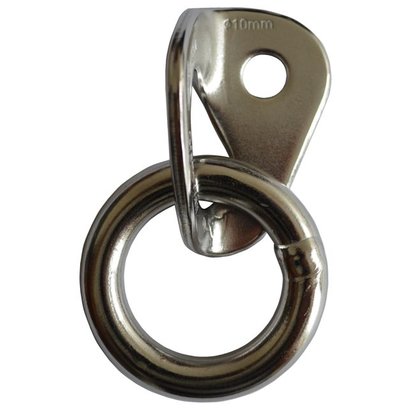 GrandWall Equipment Stainless Steel Bolt Hanger with Ring - 10mm