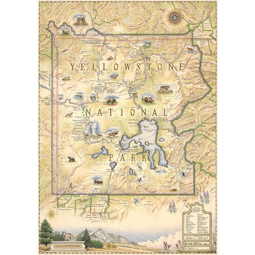 Xplorer Map - Yellowstone National Park Xplorer Map - Yellowstone National Park