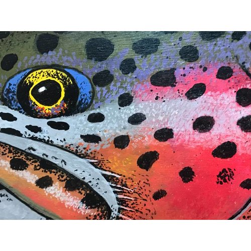 Bern Sundell Original Hand Painted Wood Cutout - 45" Rainbow #1 Bern Sundell Original Hand Painted Wood Cutout - 45" Rainbow #1