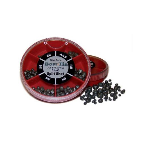 Boss Tin Boss Tin- Round Split Shot Dispenser Boss Tin Boss Tin- Round Split Shot Dispenser