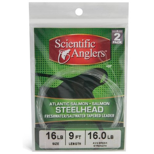 Scientific Anglers Steelhead/Salmon Leaders - 2 Pack 9' Scientific Anglers Steelhead/Salmon Leaders - 2 Pack 9'