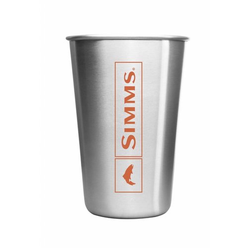Simms Headwaters Stainless Pint Glass Simms Headwaters Stainless Pint Glass