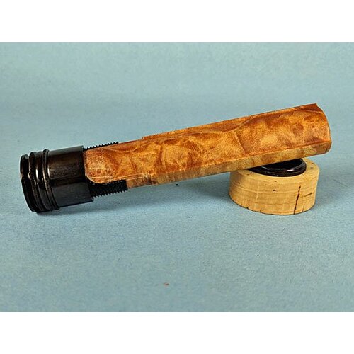 Bellinger Bellinger .720 Up Lock Reel Seat - Black Aluminum Maple Burl Bellinger Bellinger .720 Up Lock Reel Seat - Black Aluminum Maple Burl