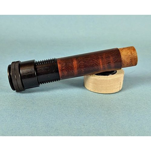 Bellinger Bellinger .660 Up Lock Reel Seat - Black Aluminum - Redwood Bellinger Bellinger .660 Up Lock Reel Seat - Black Aluminum - Redwood