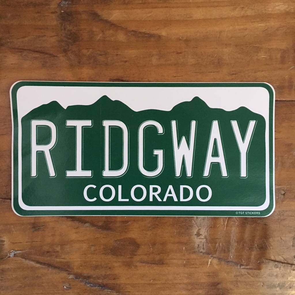 ridgway colorado license plate sticker