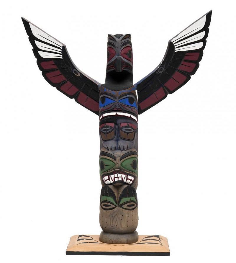 Thunderbird and Seal Totem Pole