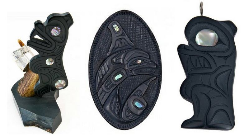 Spotlight: Haida Argillite Jewelry & Carvings
