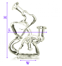 image showing how dab rig was measured