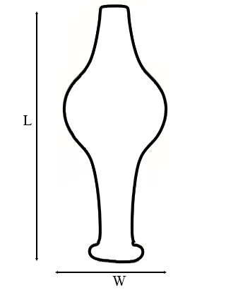 image showing how bubble cap was measured