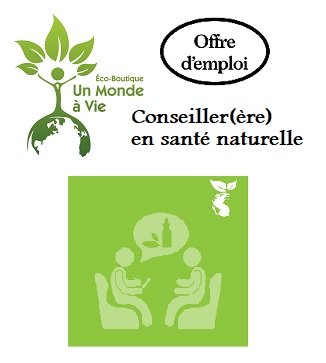 Conseillère en santé naturelle - Offre d'emploi