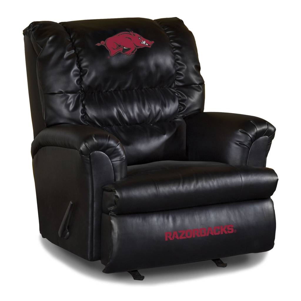 Razorback Black Leather Recliner The Stadium Pe On Imperial Razorback Black Leather Recliner