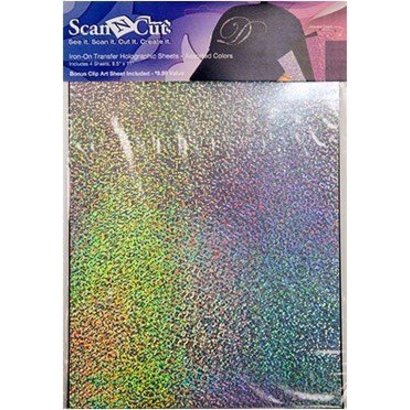 Iron-on Sheet - Glitter Holographic 4 Color