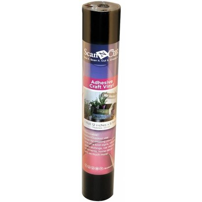 6 FT ROLL- BLACK ADHESIVE CRAFT VINYL
