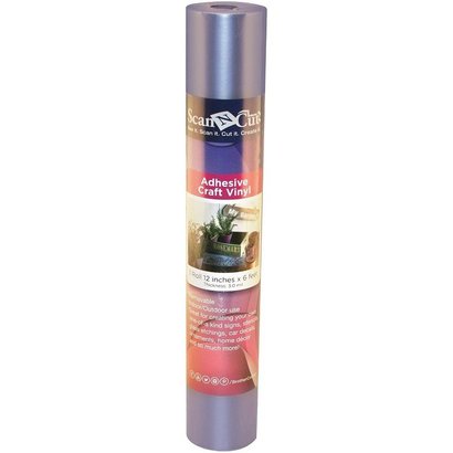6 FT ROLL- SILVER ADHESIVE CRAFT VINYL