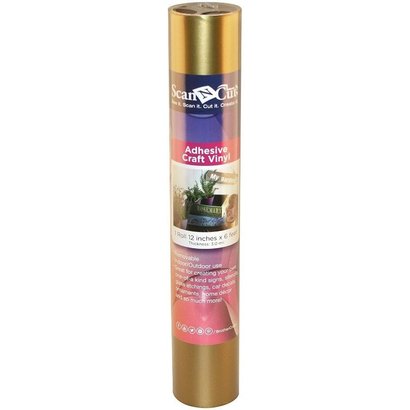 6 FT ROLL- GOLD ADHESIVE CRAFT VINYL