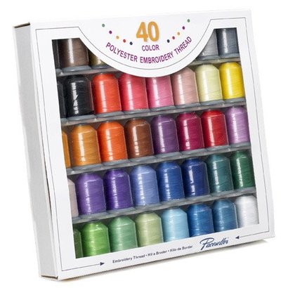 40 Color Polyester Thread Set