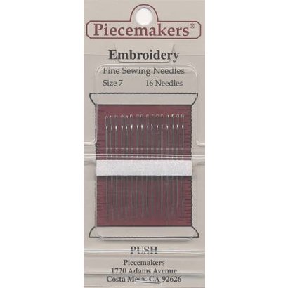 Checker Piecemaker Embroidery / Crewel Needles Size 7