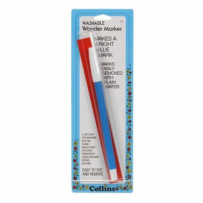 Checker Water Erase Marking Pen Blue