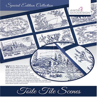 Anita Goodesign Special Editions: Toile Tile Scene