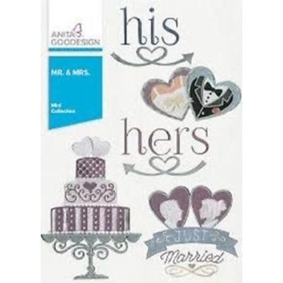 Anita Goodesign Mini Collections: Mr. and Mrs.