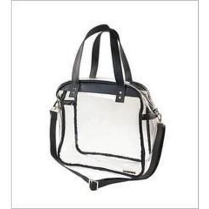 Carryall Tote - Clear PVC with Black