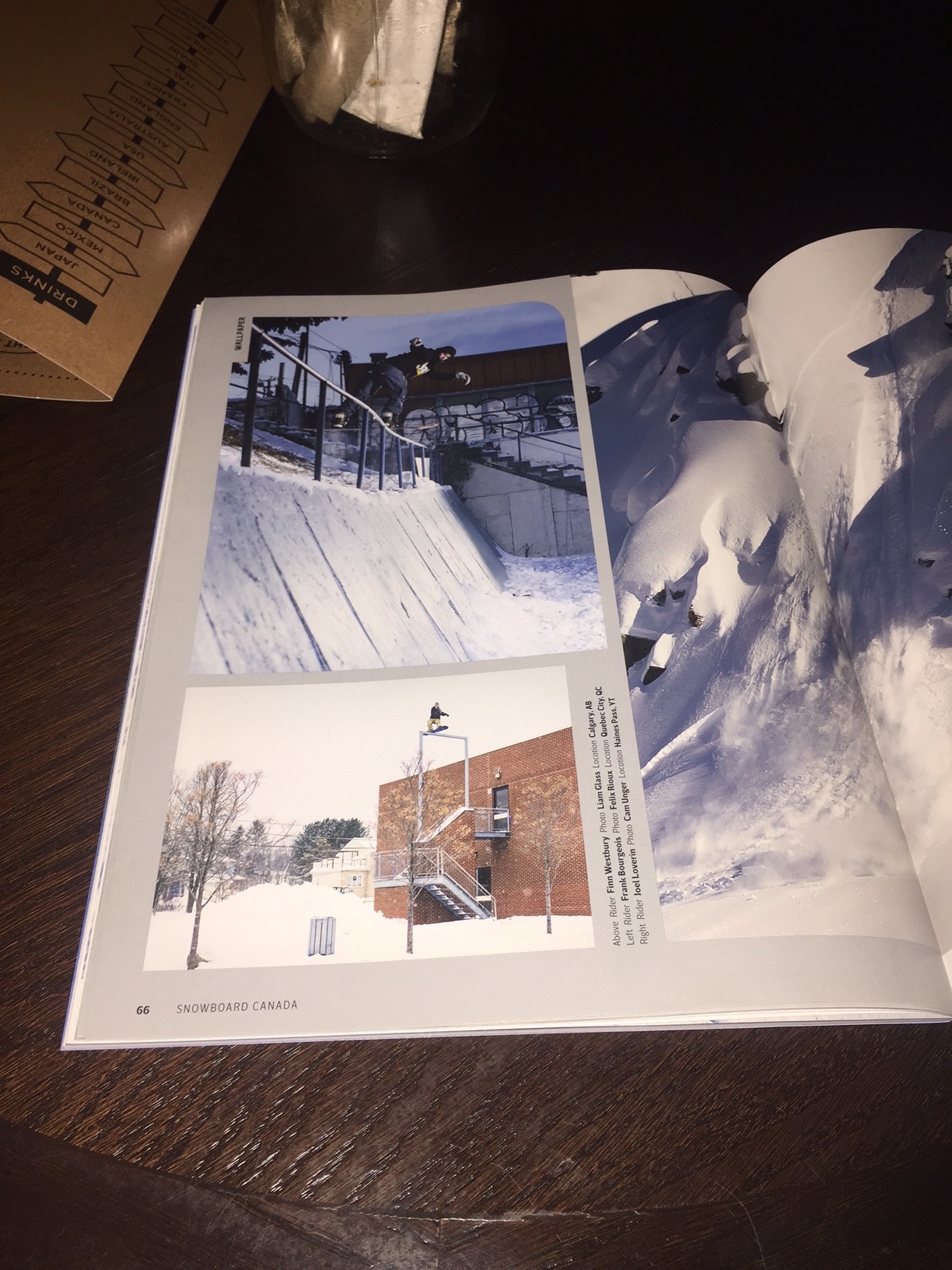 Finn Westbury In SBC Snowboard Canada Magazine