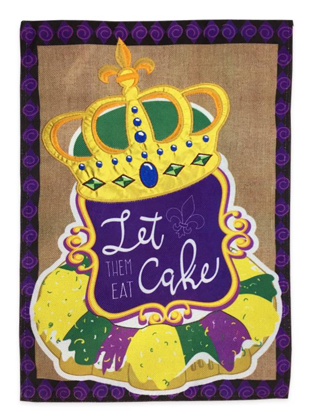 Let Them Eat Cake Garden Flag Fleurty Girl Let Them Eat Cake Garden Flag
