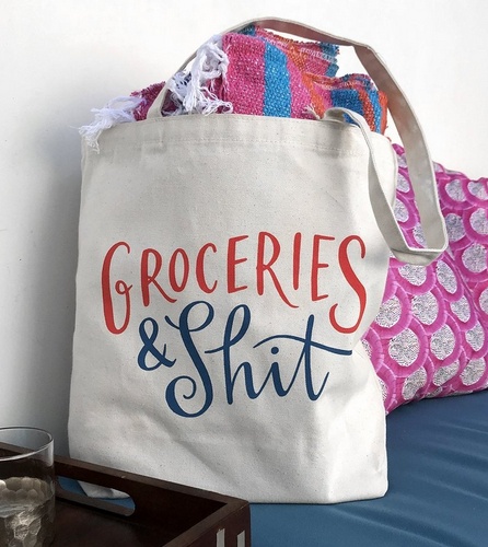 Bag Tote Groceries Fleurty Groceries Tote Bag