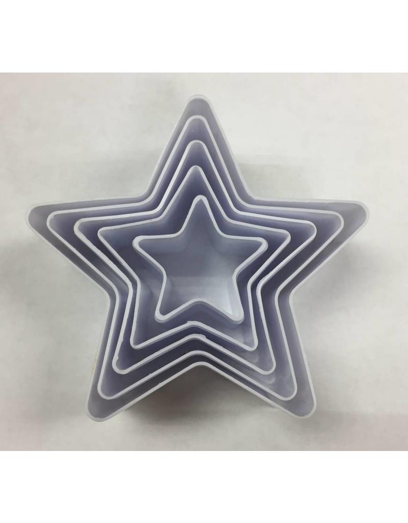 Star shape cookie cutters 5 pcs TSF930 eCakeSupply