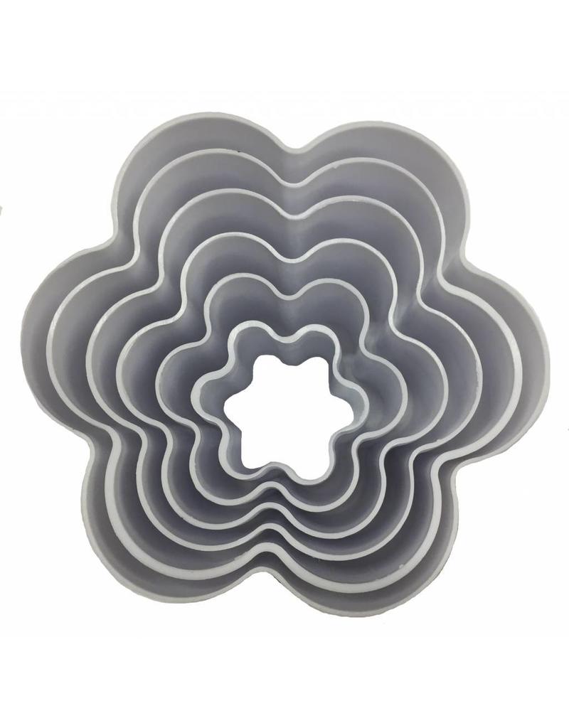 Flower shape cookie cutter 6 pcs TSF929 eCakeSupply