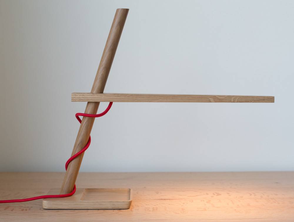 Pablo Designs Clamp Lamp - Mini, White Oak