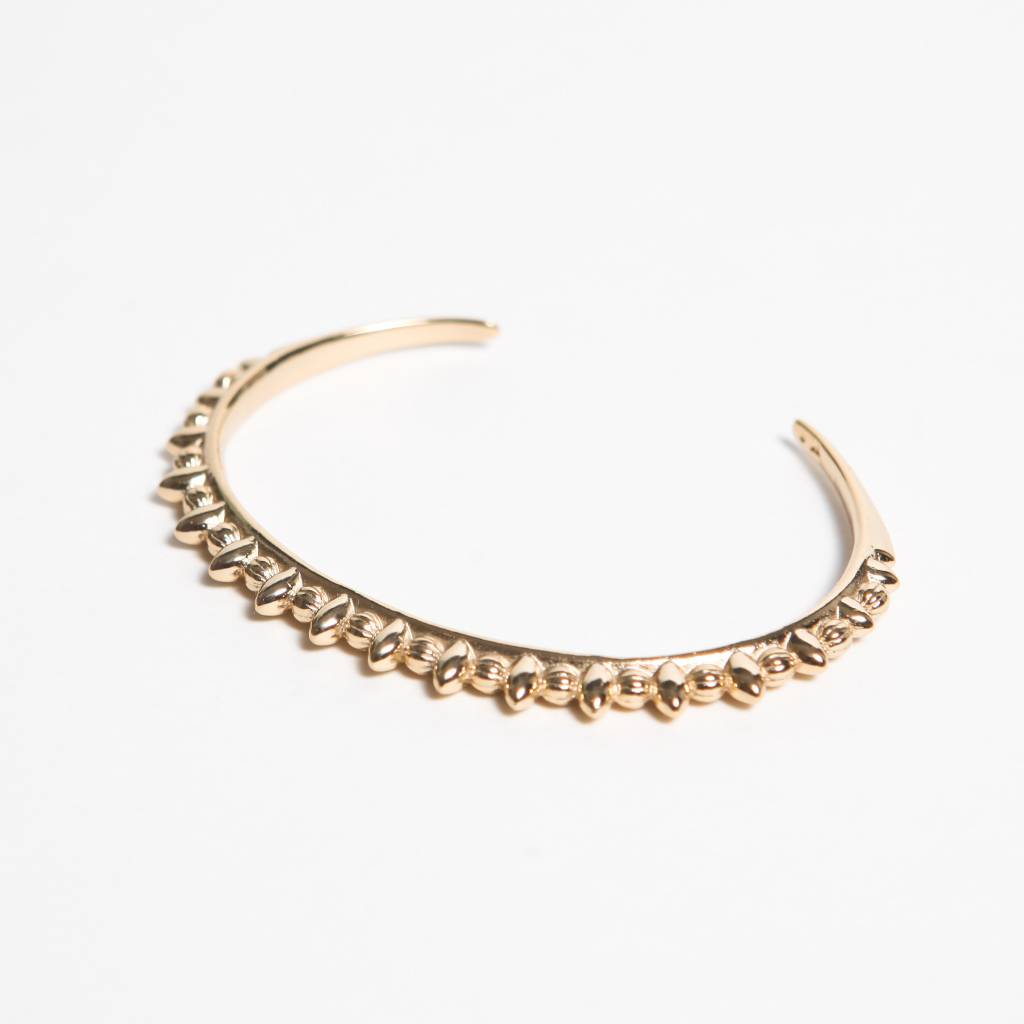 Pamela Love Thin Tribal Spike Cuff, 14k Yellow Gold Plate