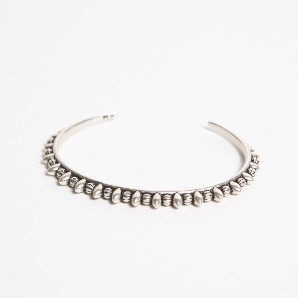 Pamela Love Thin Tribal Spike Cuff, Antique Silver Plate