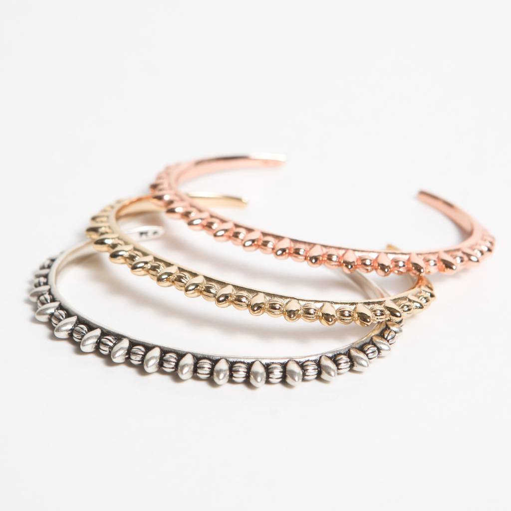 Pamela Love Thin Tribal Spike Cuff, Antique Silver Plate