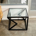 Alex Drew & No One Two Diamonds Side Table in Ebonized Walnut