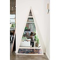 Alex Drew & No One Scale Mirror, Ash with Antiqued Glass